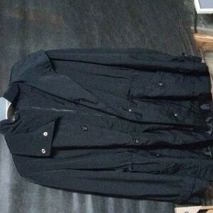 Gallery Woman's Black Trench Coat